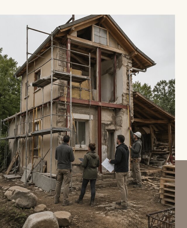 Реконструкция загородного дома под ключ в Новосибирске от бюро
