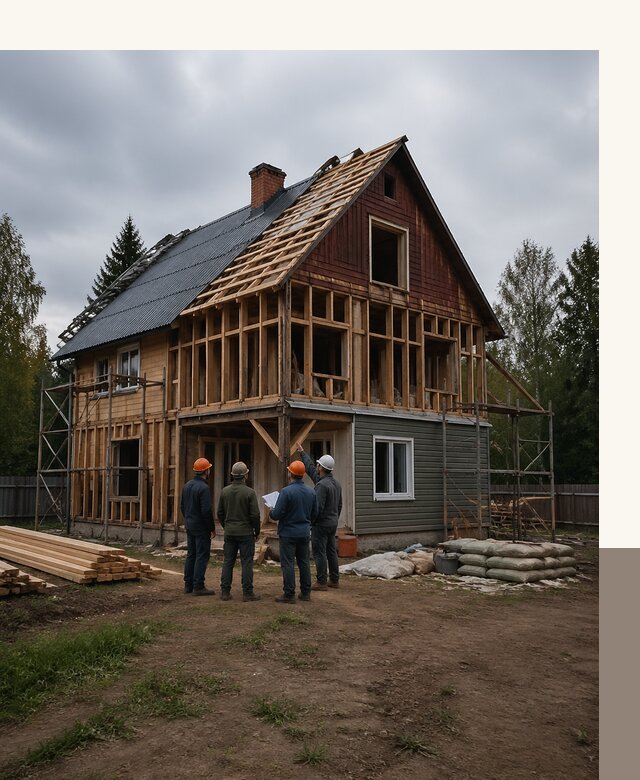 Реконструкция дачного дома в Новосибирске под ключ с проектом